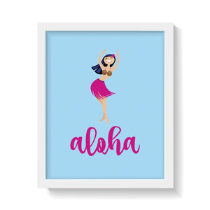 ALOHA GIRL Print