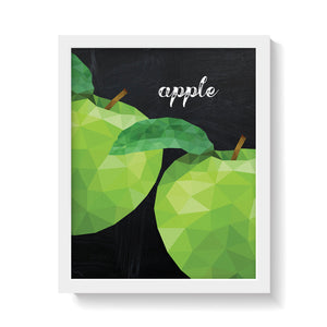 APPLES ON BLACKBOARD Print