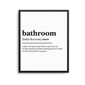 BATHROOM DEFINITION #4 Print