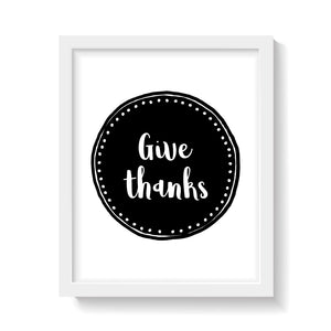GIVE THANKS Print