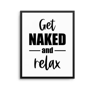 GET NAKED Print
