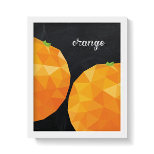 ORANGES ON BLACKBOARD Print