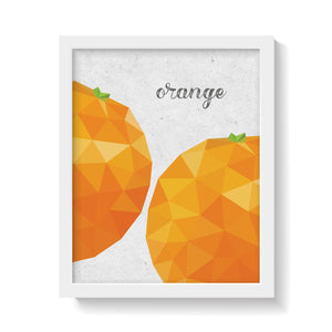ORANGES ON WHITE Print