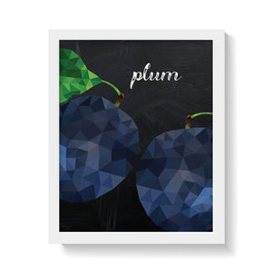 PLUMS ON BLACKBOARD Print