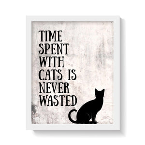 TIME SPENT WITH CATS Print