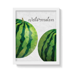 WATERMELONS ON WHITE Print