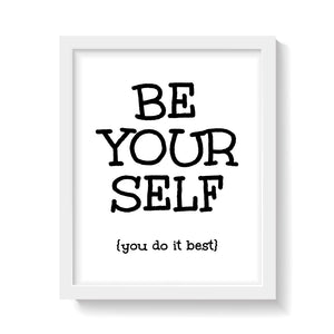 YOU DO IT BEST Print